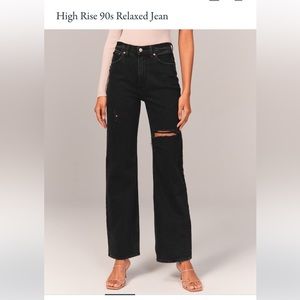 Abercrombie and Fitch Curve Love High Rise 90s Relaxed Jean